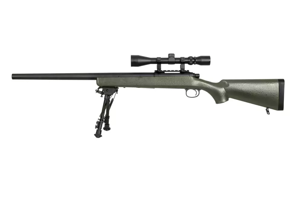 SW-10 Sniper Rifle Replica (with scope and bipod) - olive