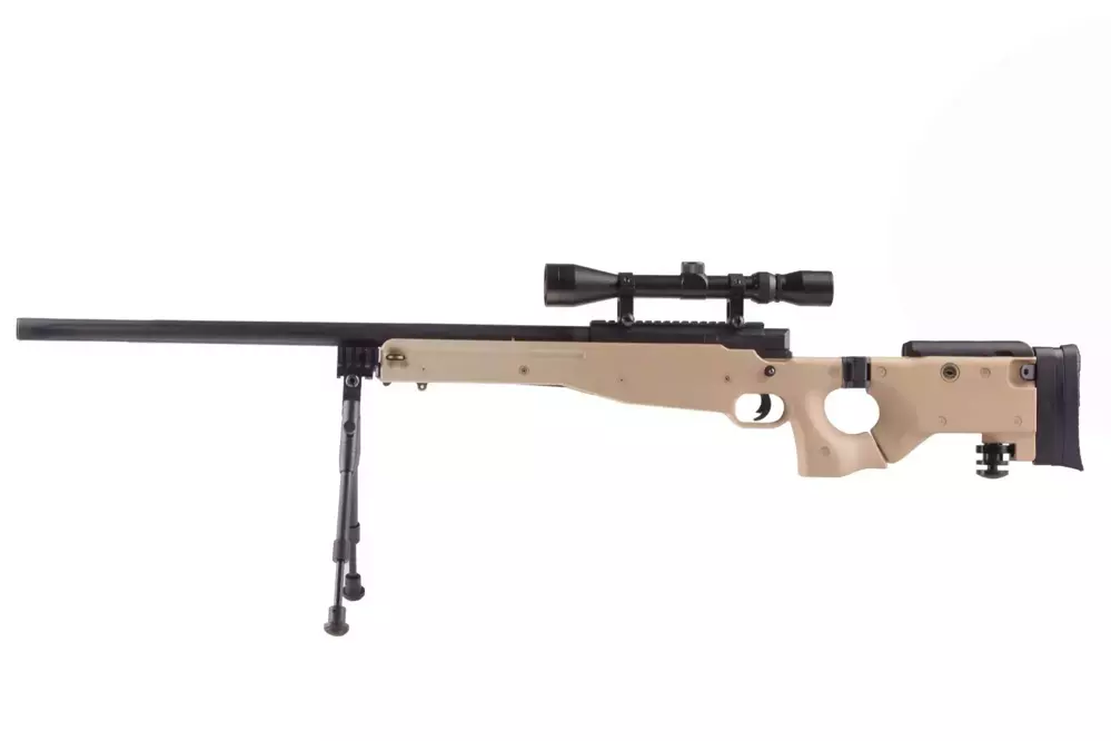 MB08A sniper rifle replica - with scope and bipod - tan