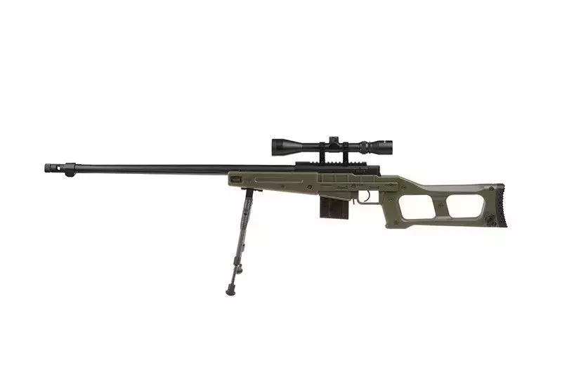 MB4409D sniper rifle replica - with scope and bipod - olive