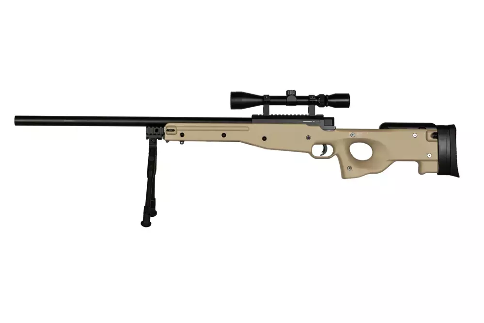 Warrior I Sniper Rifle Replica (with bipod and scope) - Tan