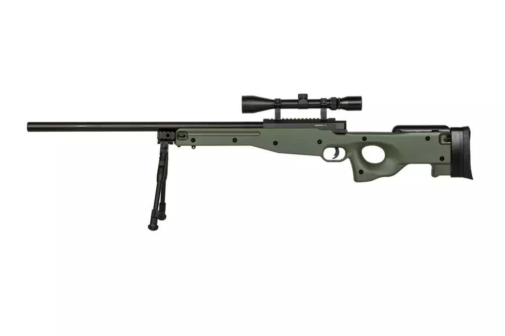 Warrior I  Sniper Rifle Replica (with scope and bipod) - Olive