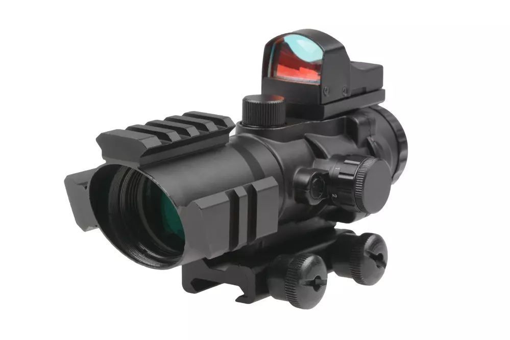 Rhino 4X32 Scope with Micro Red Dot Sight