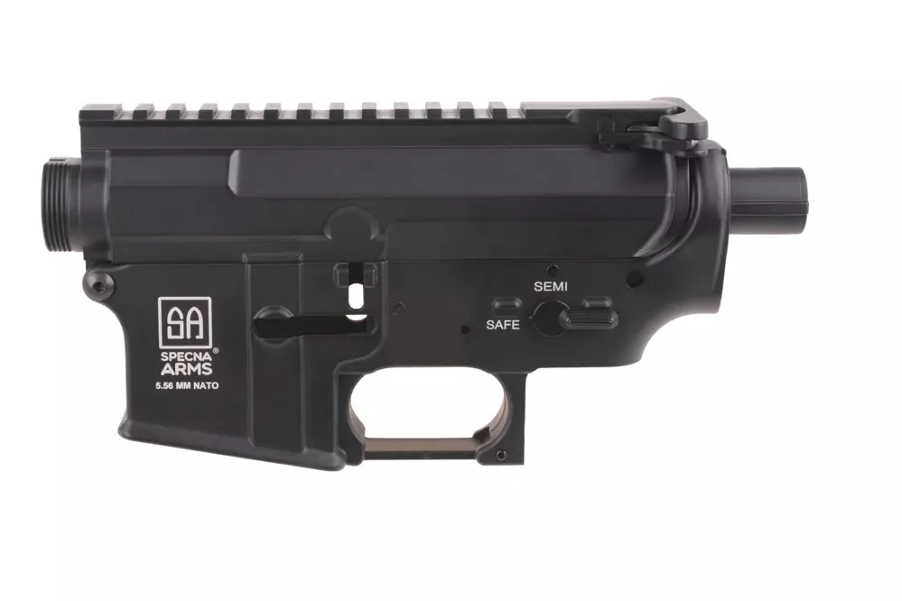 Metal Receiver (MP129B) for M4 Assault Rifle Replicas - SA Logo