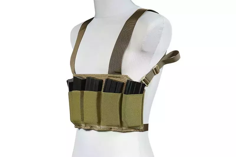 Low-Profile Speed Chest Rig Tactical Vest - Coyote Brown