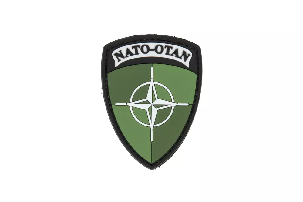 PVC patch - NATO shield - Green