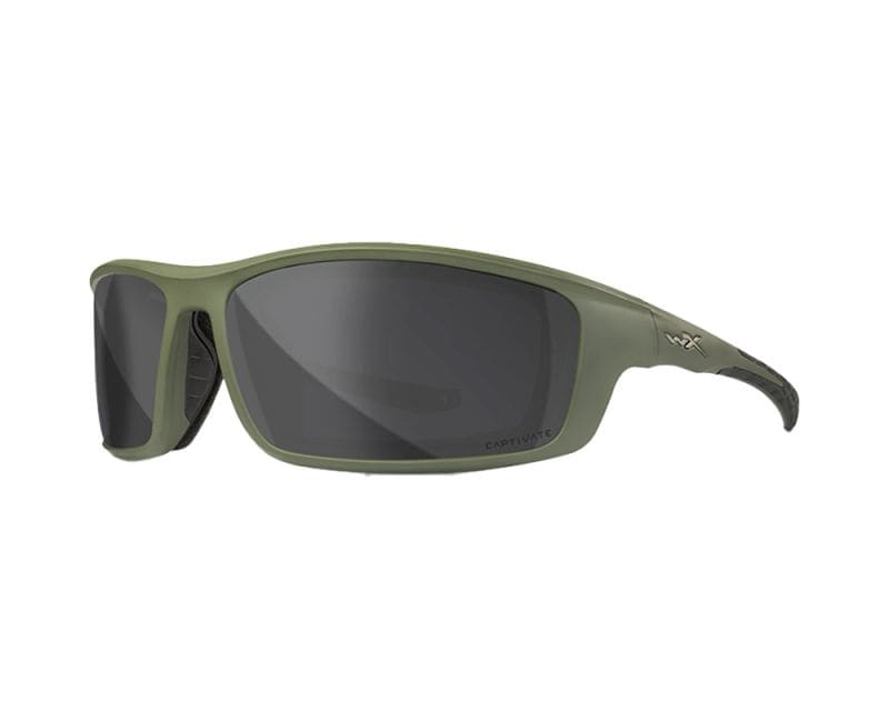Wiley X Grid tactical glasses - Captivate Polarized Grey Matte Utility Green