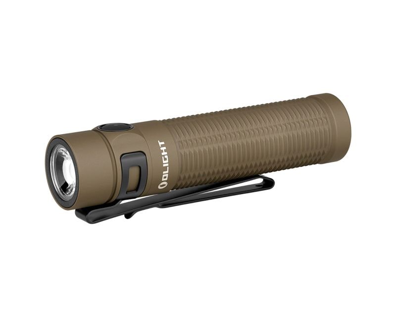 Olight Baton 3 Pro Max Magnesium Cool White Desert Tan rechargeable flashlight - 2500 lumens