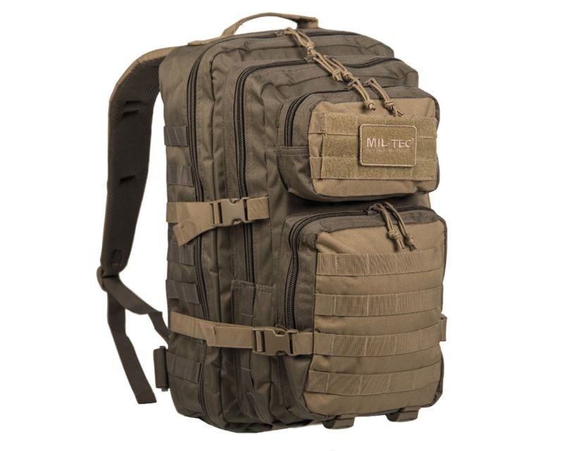 Mil-Tec Large Assault Pack 36 l Backpack - Ranger Green/Coyote