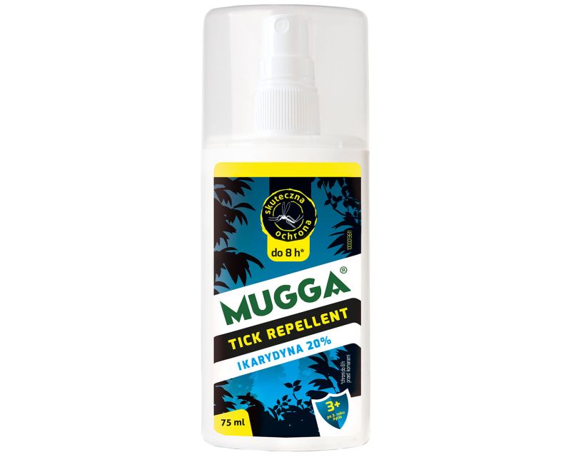 Mugga repellent spray for ticks and mosquitoes - 20% icardin