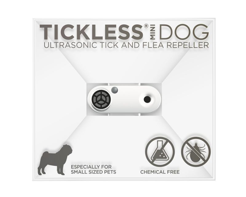 TickLess Pet Mini ultrasonic tick repeller - for animals - White