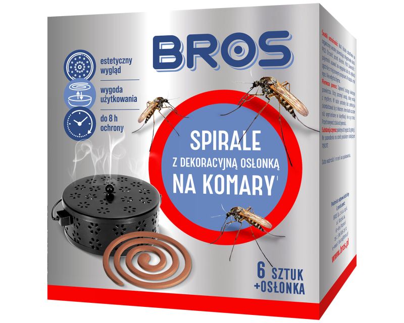 Bros Mosquito Coils with Cover - 6 pcs.