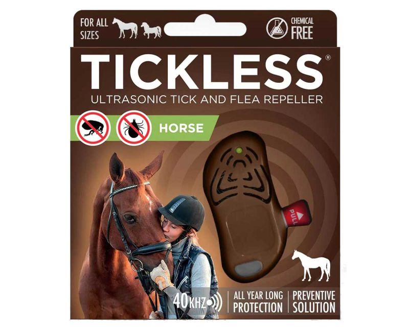 TickLess Horse ultrasonic tick repeller - for horses - Brown