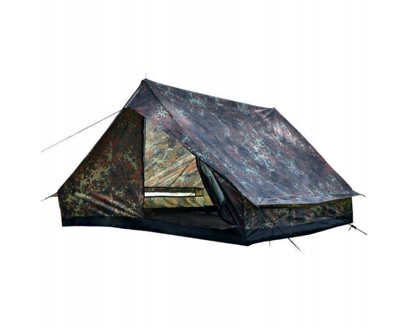 Mil-Tec Mini Pack Standard 2-Person Tent - Flecktarn