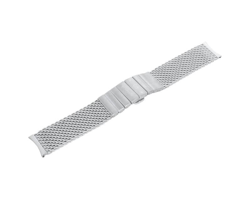 Zeppelin steel mesh bracelet 22 mm - silver