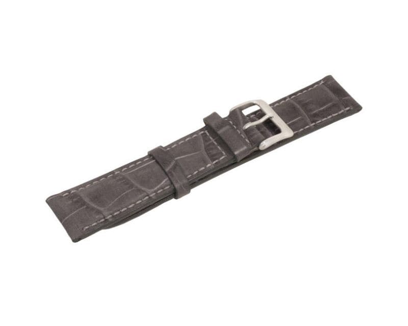 Zeppelin leather watch strap - gray 20 mm