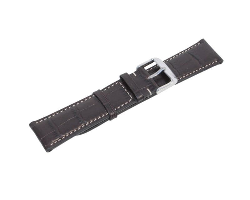 Leather Zeppelin Watch strap - brown 20 mm