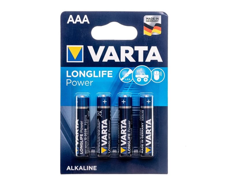 Varta Longlife Power LR03 AAA Batteries - 4 pcs.