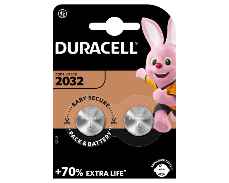 Duracell CR2032 3 V lithium battery - 2 pcs.