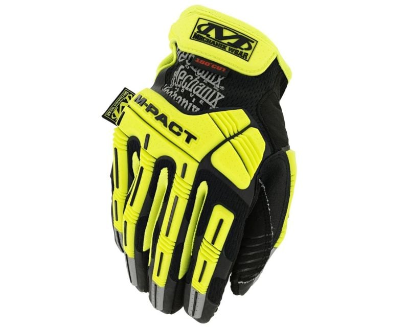 Mechanix Wear Hi-Viz M-Pact D5 Cut Resistant Gloves