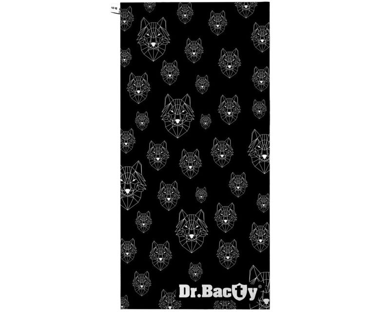 Dr.Bacty quick-drying towel 70 x 140 cm - wolves