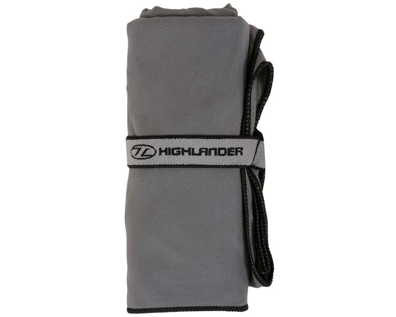 Highlander Outdoor Fibre Soft microfibre towel XL - Charcoal