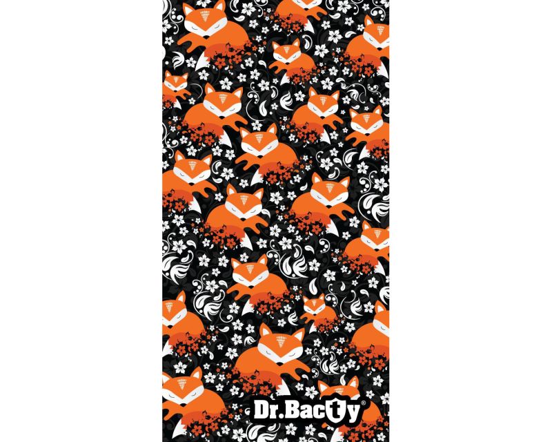 Dr.Bacty quick-drying towel 70 x 140 cm - foxes