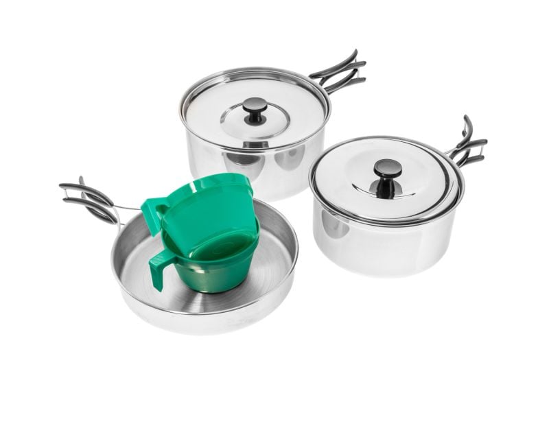 Camping kit Mil-Tec Stainless Steel - 7 elements