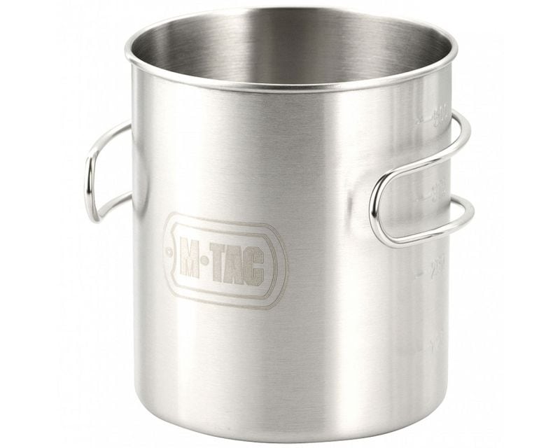 M-Tac steel Mug with Folding Handle - 450 ml
