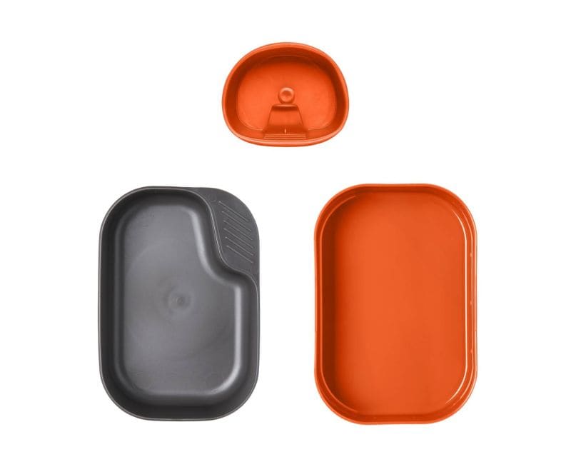 Wildo/Helikon Camp-A-Box Basic Compact Mess Kit - orange/dark grey