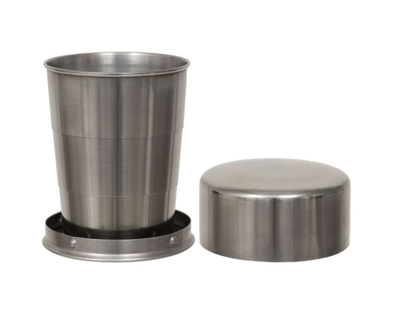 MFH Telescope folding steel cup - 150 ml
