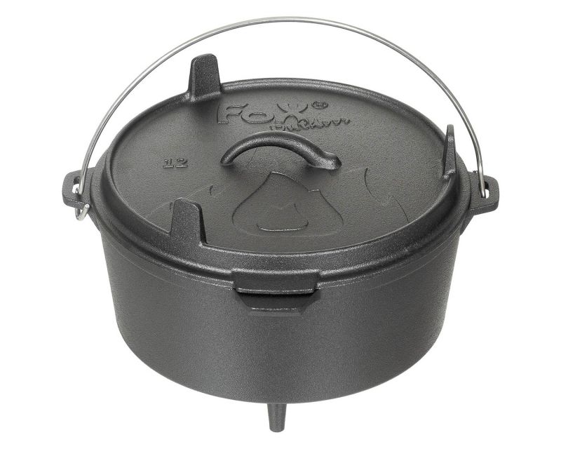 MFH Fox Outdoor Dutch Oven cast iron pot - 5,7 l