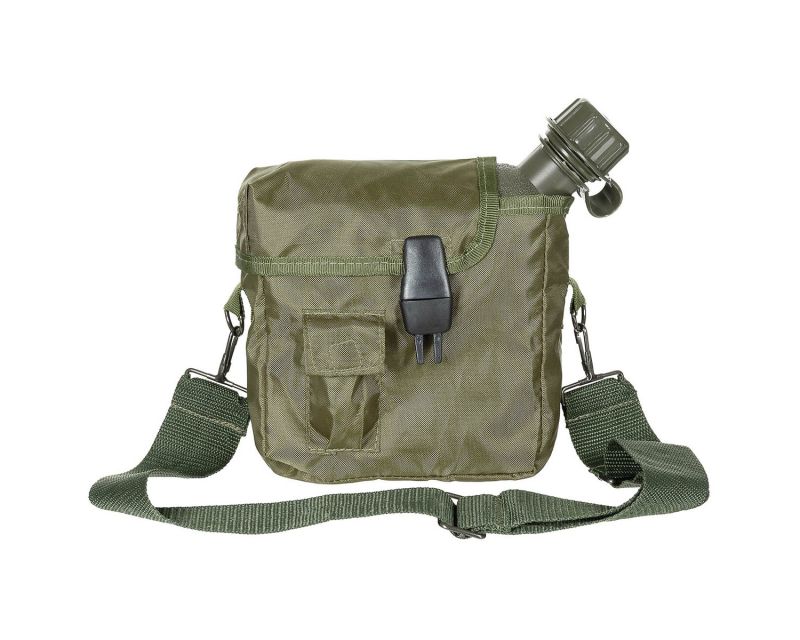 MFH US Canteen with cover 1,9 L - OD Green