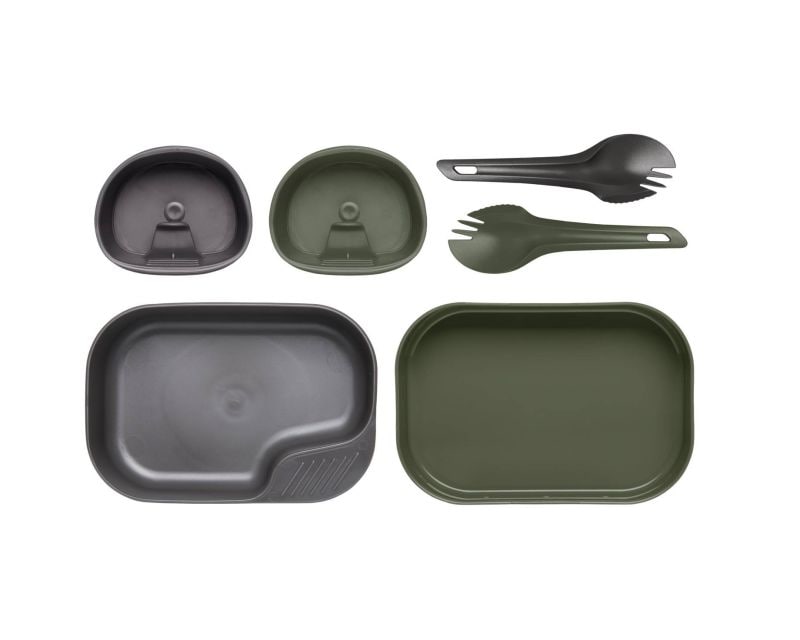 Wildo Camp-A-Box Camping Cookware Set - Duo Light Olive Green/Dark Grey