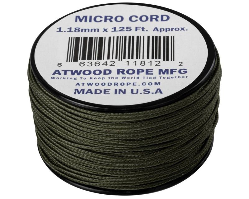 Atwood Rope MFG Micro Cord 38 m - Olive Drab