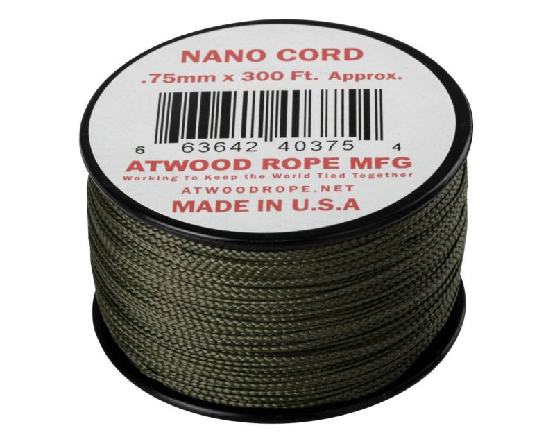 Atwood Rope MFG Nano Cord 91 m - Olive Drab