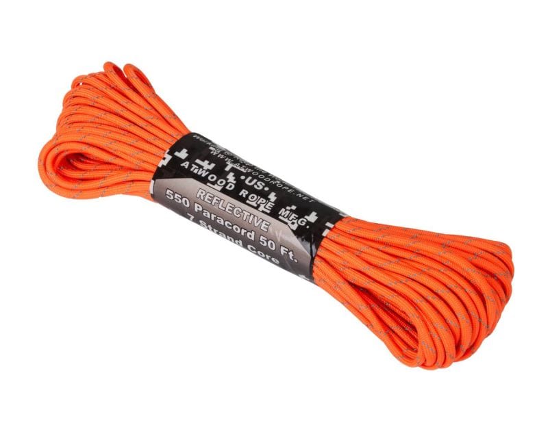 Atwood Rope MFG 550 Paracord Reflective 15 m - Orange