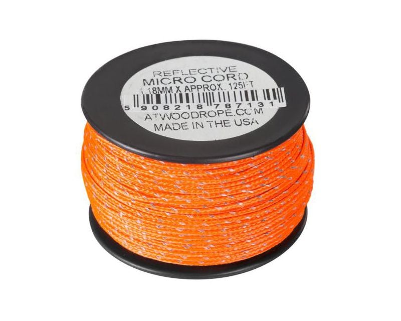 Atwood Rope MFG Micro Cord Reflective 38 m - Neon Orange