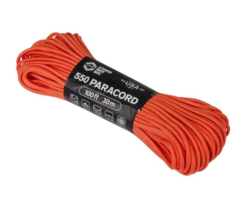 Atwood Rope MFG 550 Paracord 30 m - Burnt Orange