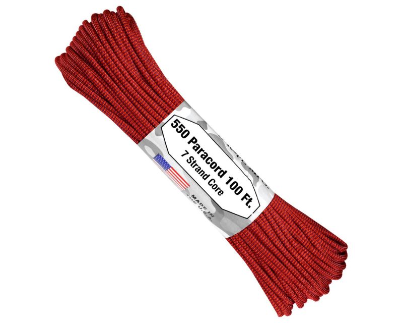 Atwood Rope MFG 550 Paracord Color Changing Patterns line 30 m - Blood Moon