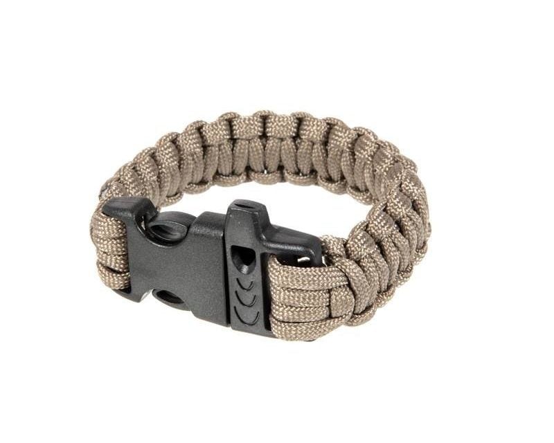 Element Fastex Paracord Bracelet with Whistle - Grey