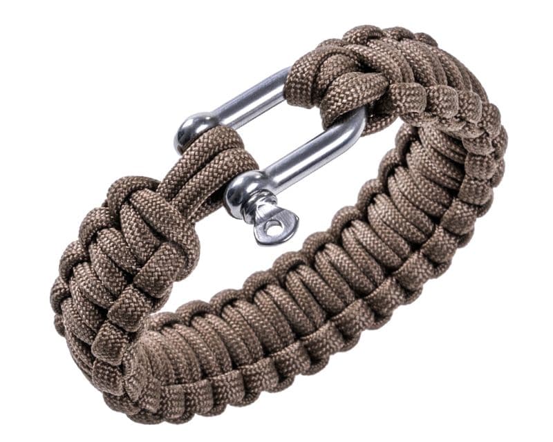 Bracelet Paracord BCB 9 shackle inches - Coyote Brown