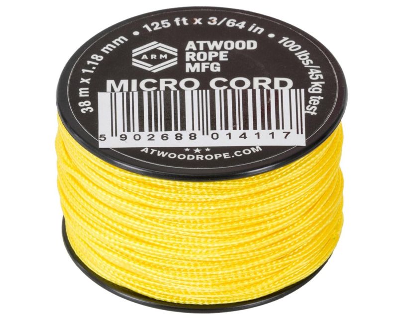 Atwood Rope MFG Micro Cord 38 m - Yellow