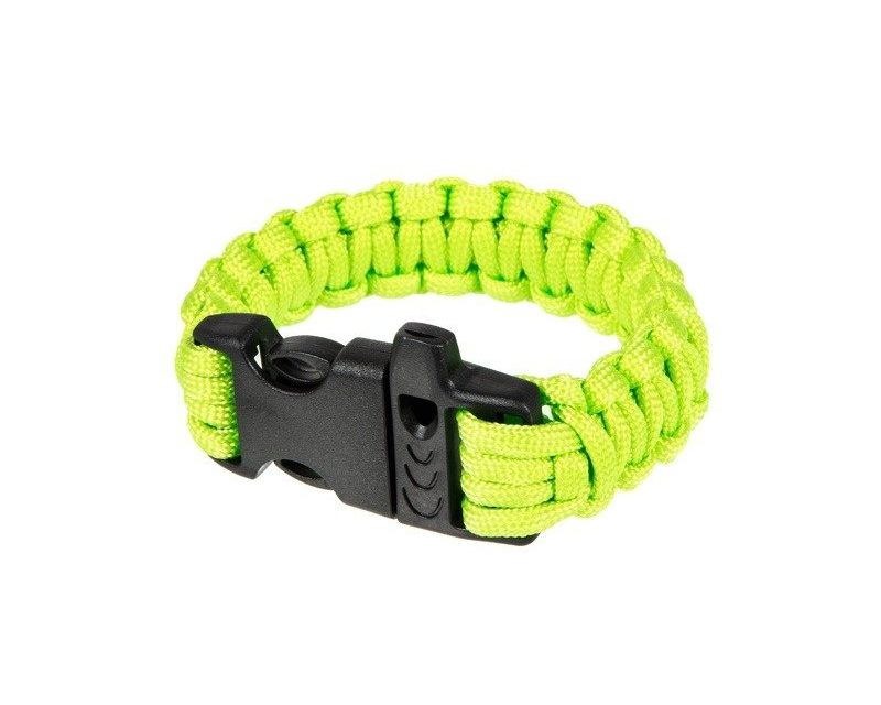 Element Fastex Paracord Bracelet with Whistle - Lime