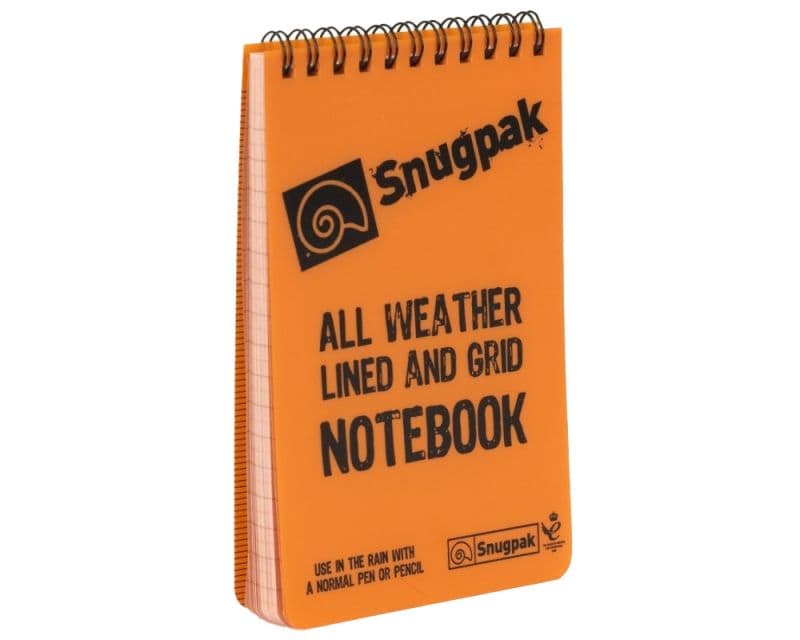 Snugpak Waterproof notebook - Orange