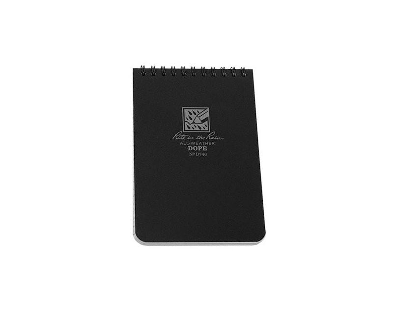 Rite in the Rain 4x6' DOPE D746 Waterproof Notebook - Black