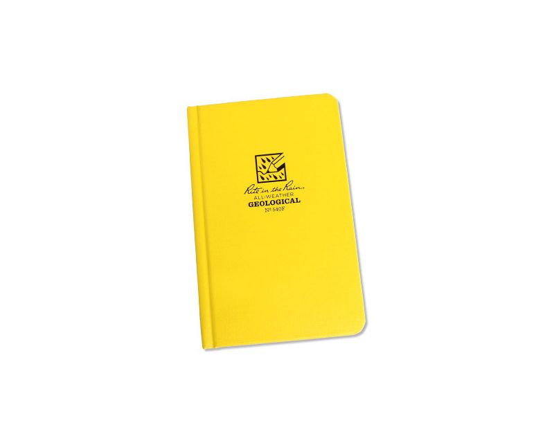 Rite in the Rain 4 3/8' x 7 1/4' All-Weather Geological Hard Cover Book - Yellow