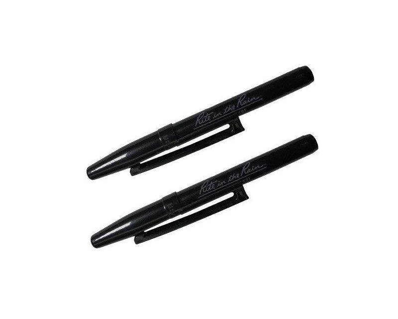 Rite in the Rain All Weather Pen with Belt Clip 2 pcs. - Black