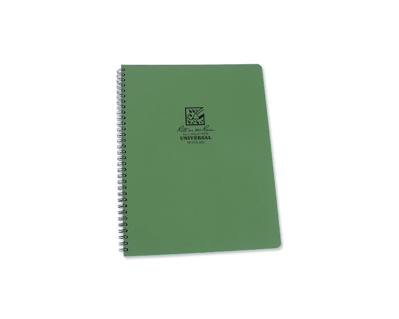 Rite in the Rain 8 1/2 x 11' All Weather Notebook 973-MX - Olive