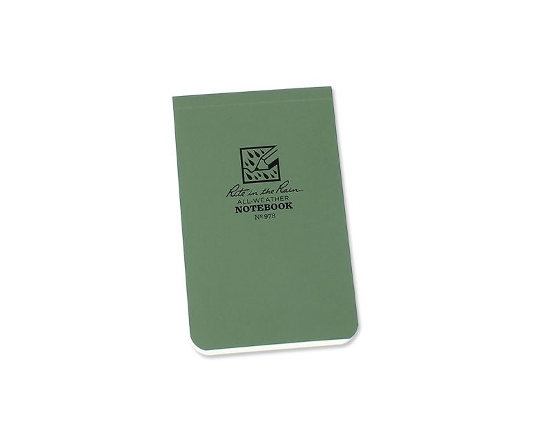 Rite in the Rain 3 1/4x5 1/4' All Weather Notebook - Olive