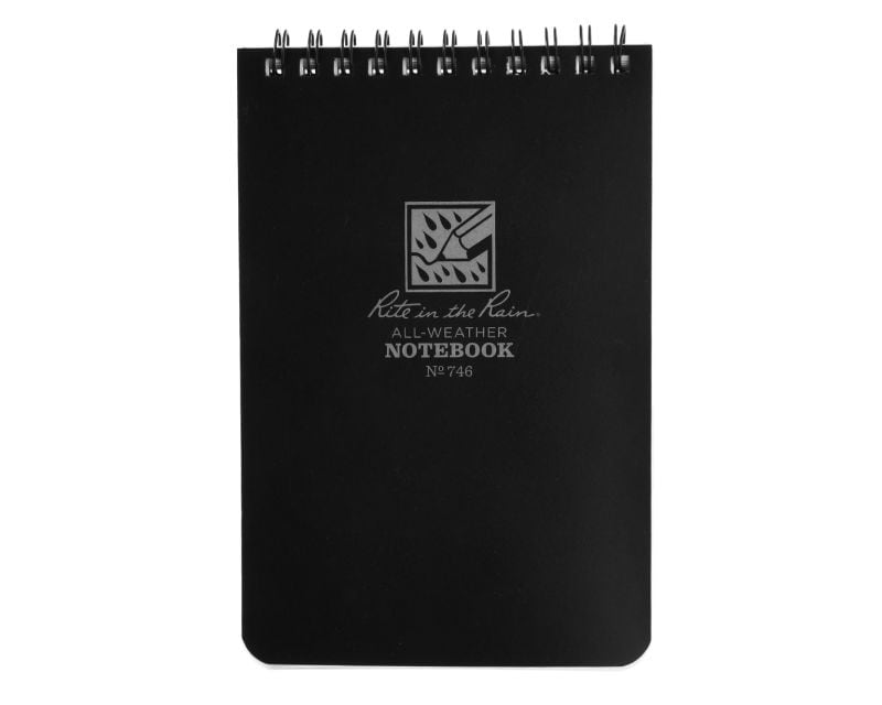 Rite in the Rain 4x6' All Weather Notebook - Black